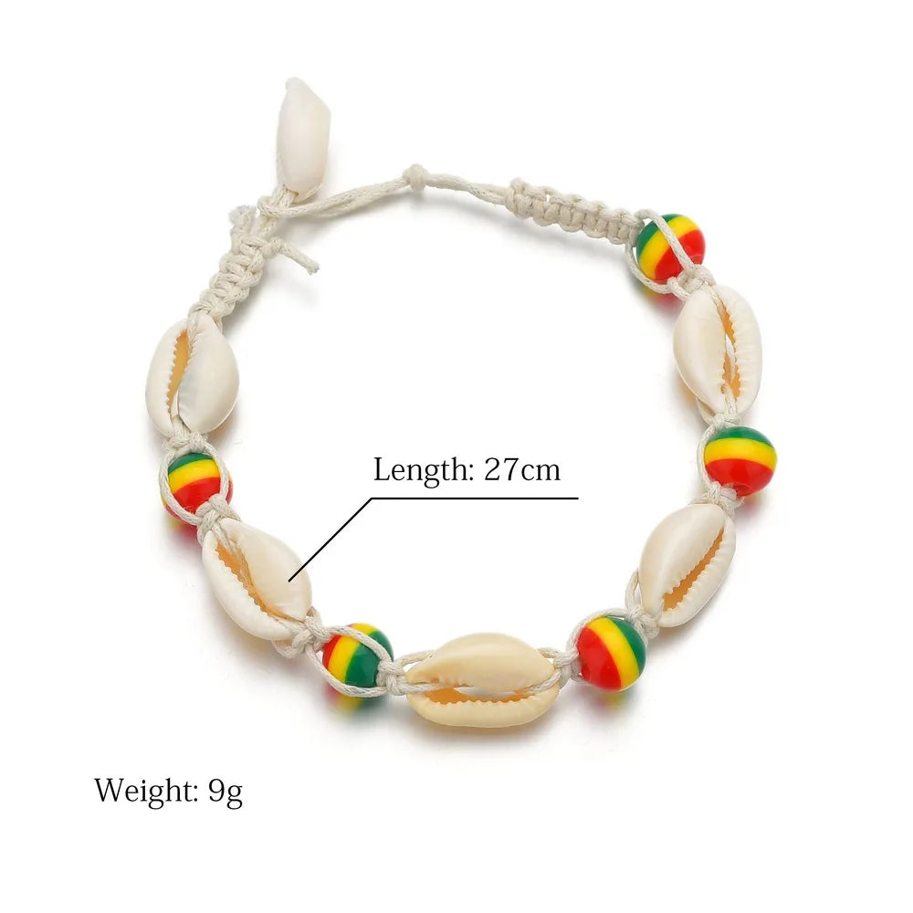 Bohemian Multilayer Shell Beads Anklets For Women Vintage Star starfish Ankle Bracelets on Leg Foot Chain Summer Beach Jewelry