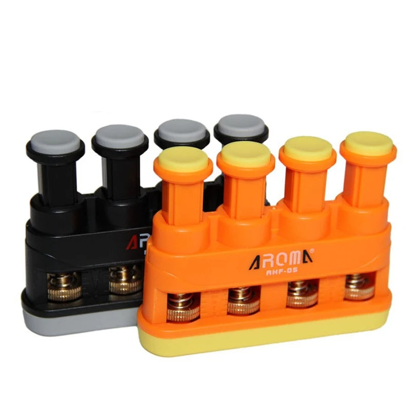 Aroma Ahf-05 Guitar Bass Piano Finger Workout Exerciser Medium Tension Hand Grip Trainer Power Gripper Guitar Accessories