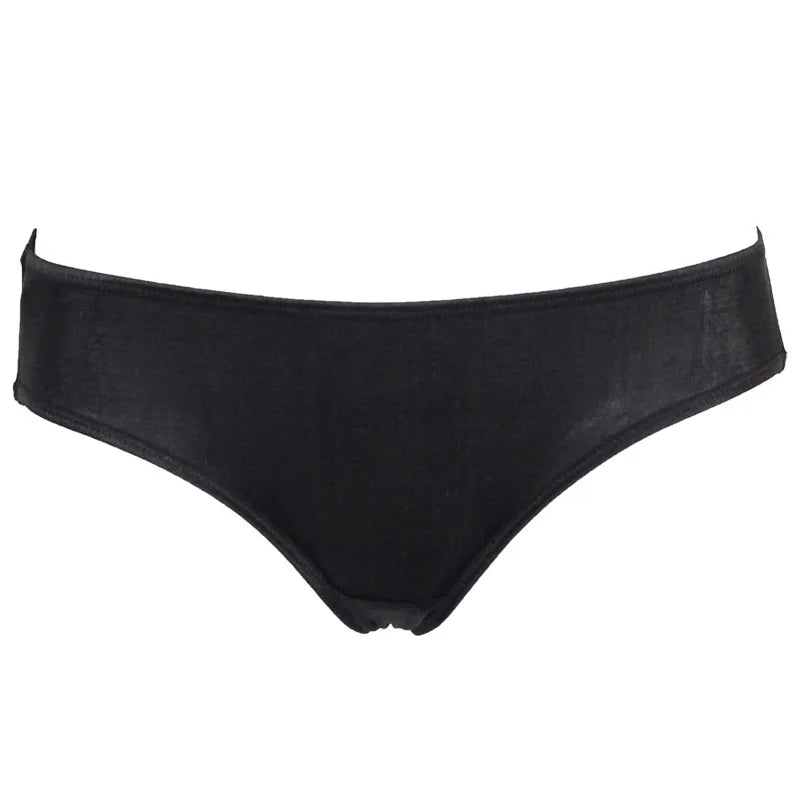 Women Underwear Sexy Briefs Low Waist 100% Real Silk Double-sided knitting Underwear Panties Briefs Female Underpants 2255