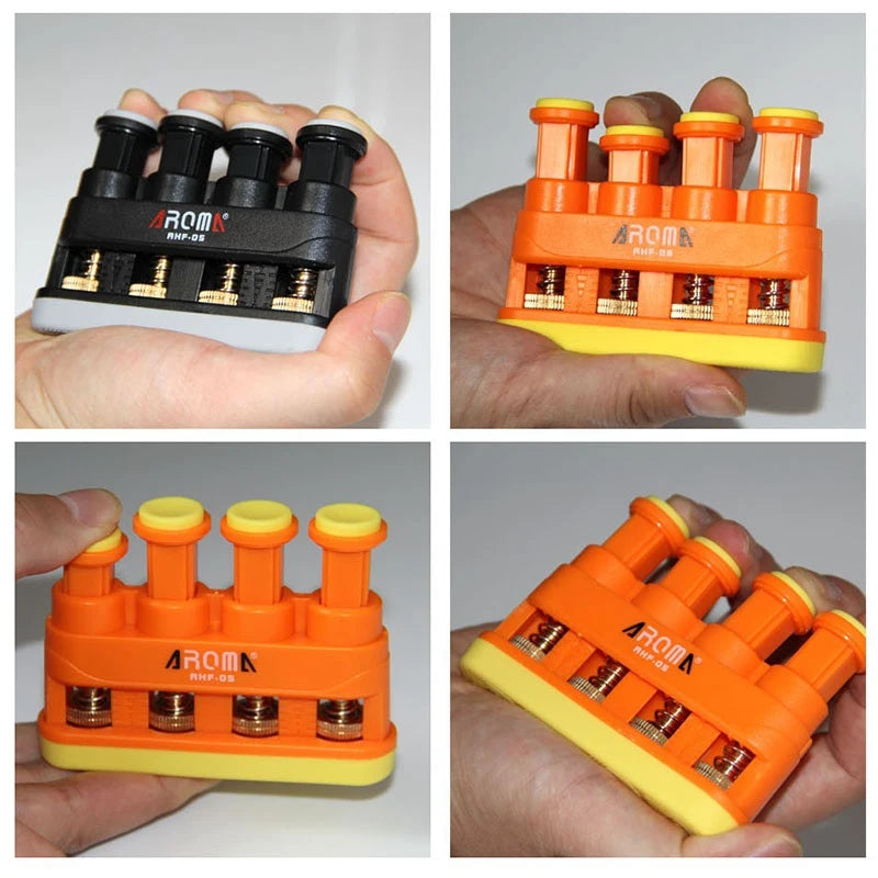 Aroma Ahf-05 Guitar Bass Piano Finger Workout Exerciser Medium Tension Hand Grip Trainer Power Gripper Guitar Accessories