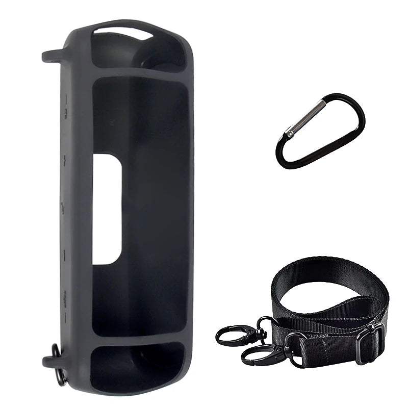 ZOPRORE Silicone Case for Anker Soundcore Motion+ Bluetooth Speaker, Waterproof Rubber Travel Carry Pouch with Strap Carabiner
