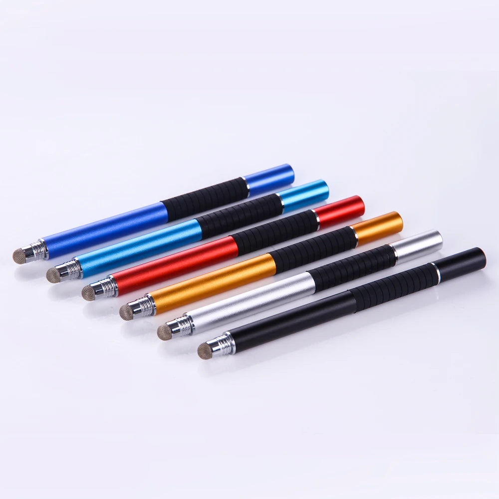 Universal 2 in 1 Fiber Stylus Pen Drawing Tablet Pens Capacitive Screen Caneta Touch Pen for Mobile Phone Smart Pen Accessories