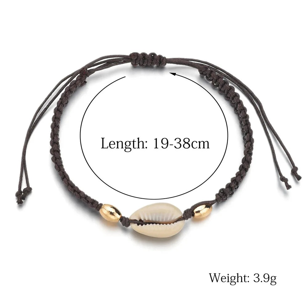 Bohemian Multilayer Shell Beads Anklets For Women Vintage Star starfish Ankle Bracelets on Leg Foot Chain Summer Beach Jewelry