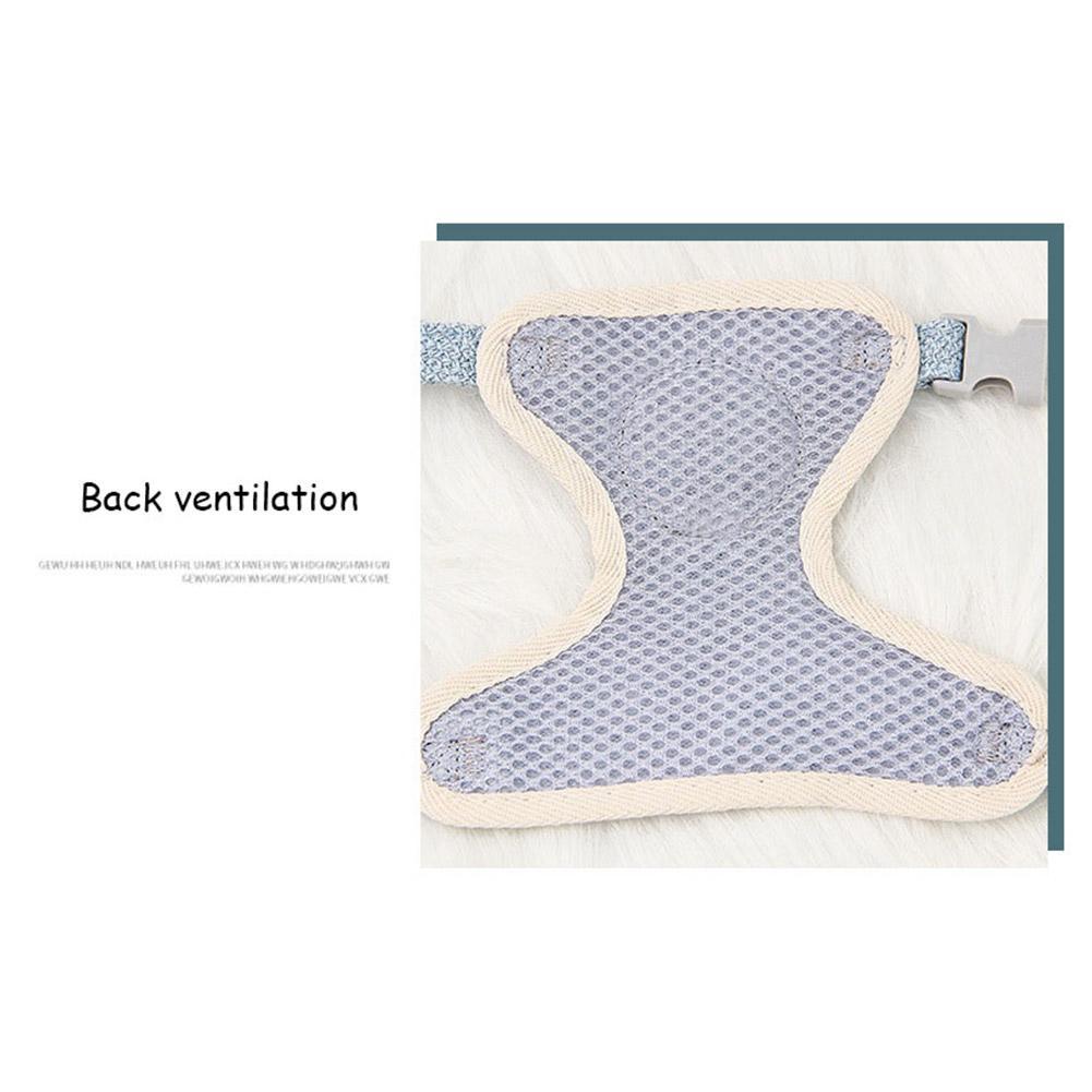 Lovely Small Pet Vest Chest Strap Dog Leash Traction Rope Walking Dog Cat Bunny Vest Harness Poodle Collar Leash Dog Accessories