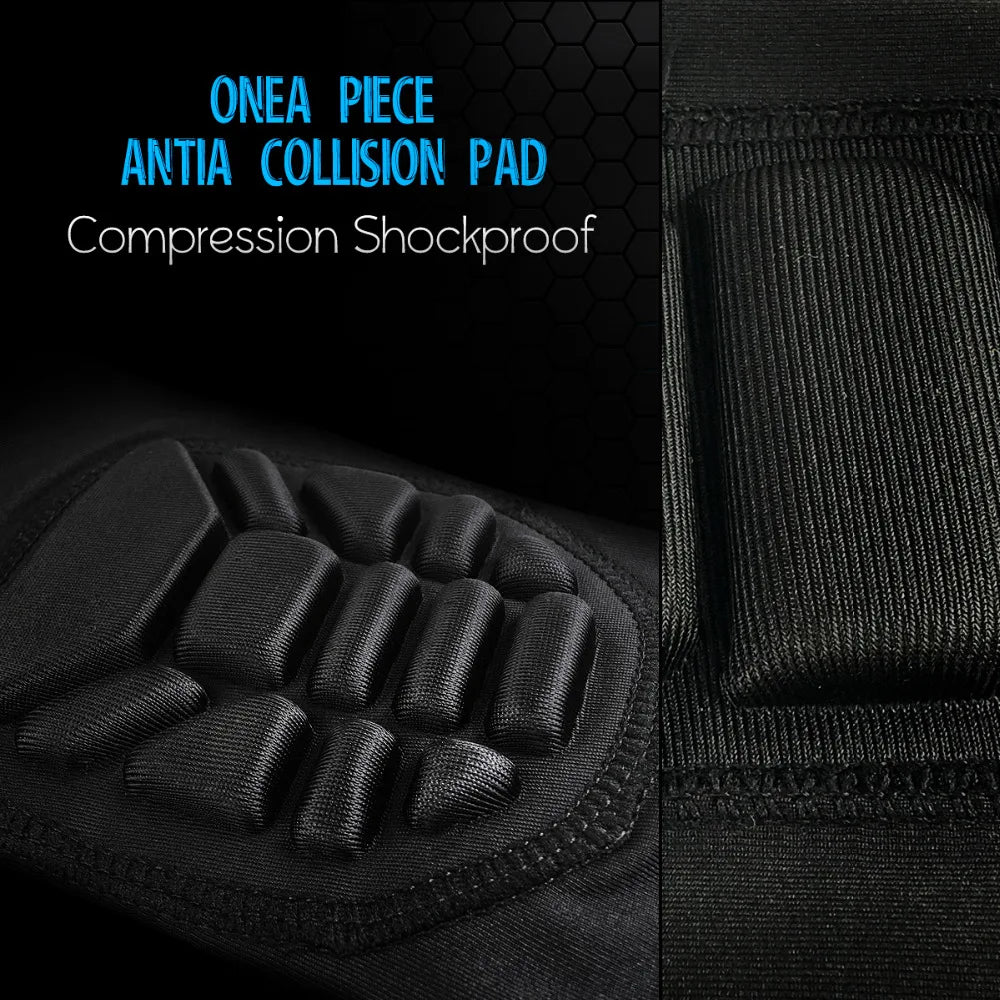 Professional Kids Children Teenagers Sports Long Crashproof Honeycomb Kneepads Compression Leg Sleeves Baketball Knee Supports