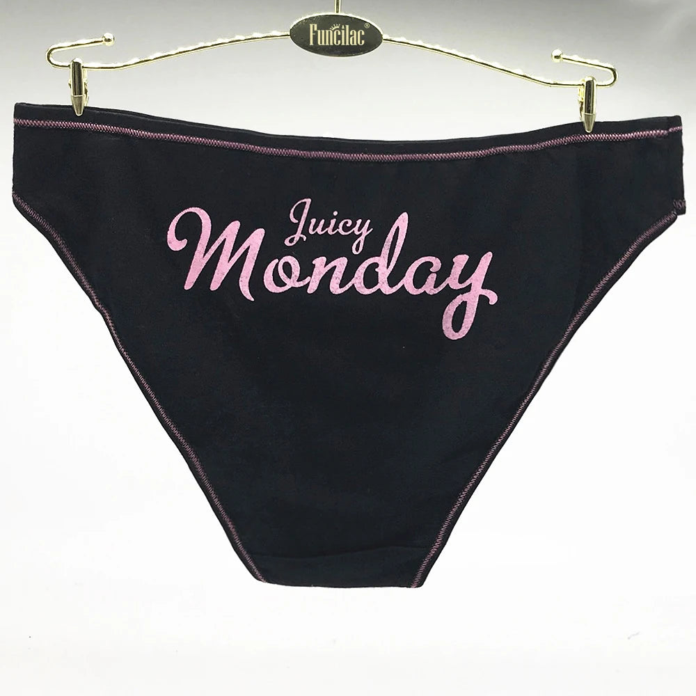 Women Underwear Cotton Every Weekdays Sexy Ladies Panties Knickers Briefs Lingerie for Women Size:M L XL 7 Pcs/Lot
