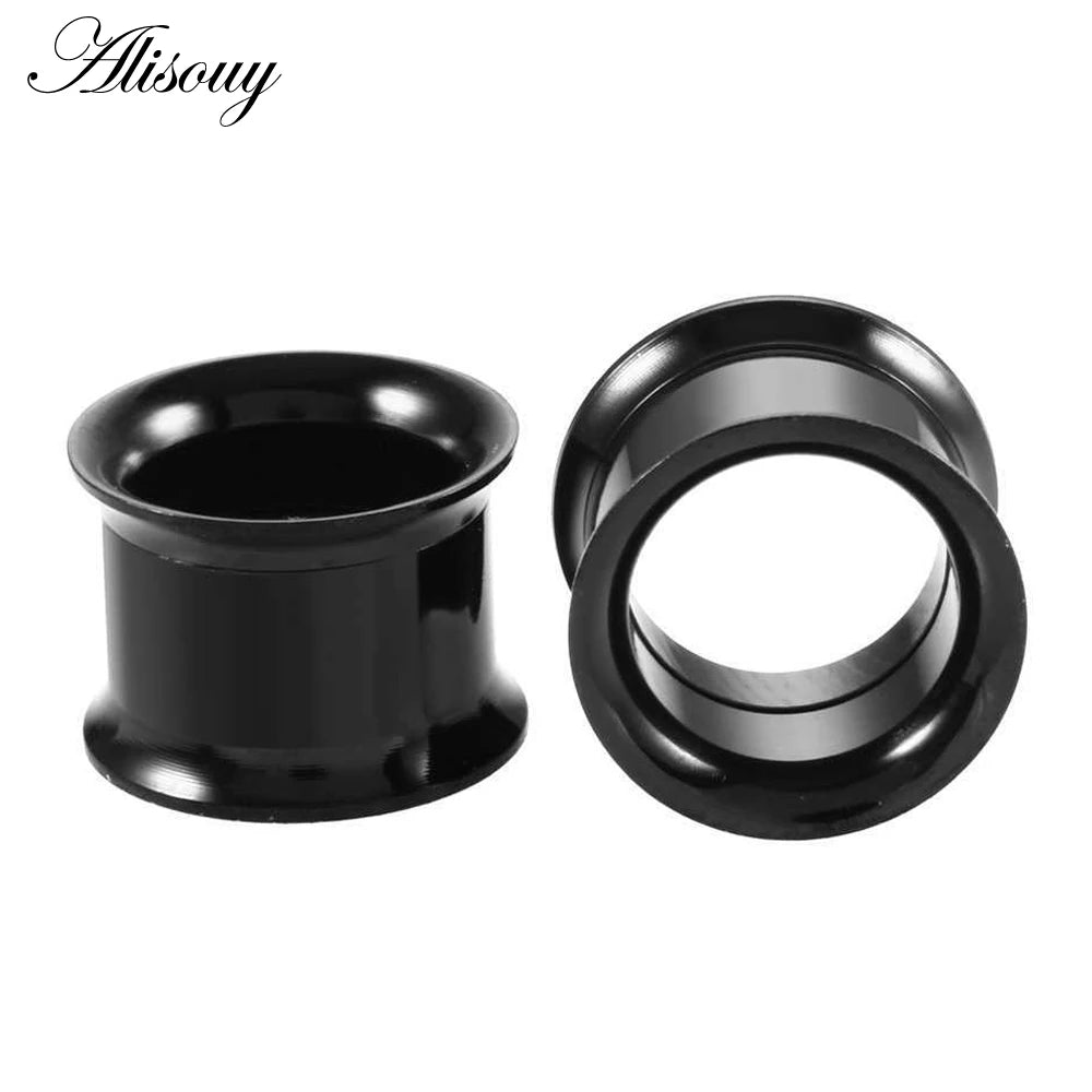 1pc 2mm-25mm Stainless Steel Ear Plugs Tunnels Rose Gold Color Screwed Earrings Expander Earlet Gauges Body Piercings Jewelry