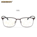 Full-rim Large Frame See Far and Near Progressive Multifocal Anti-blue Light Reading Glasses +0.75 +1.25 +1.5 +2 +1.75 TO +4