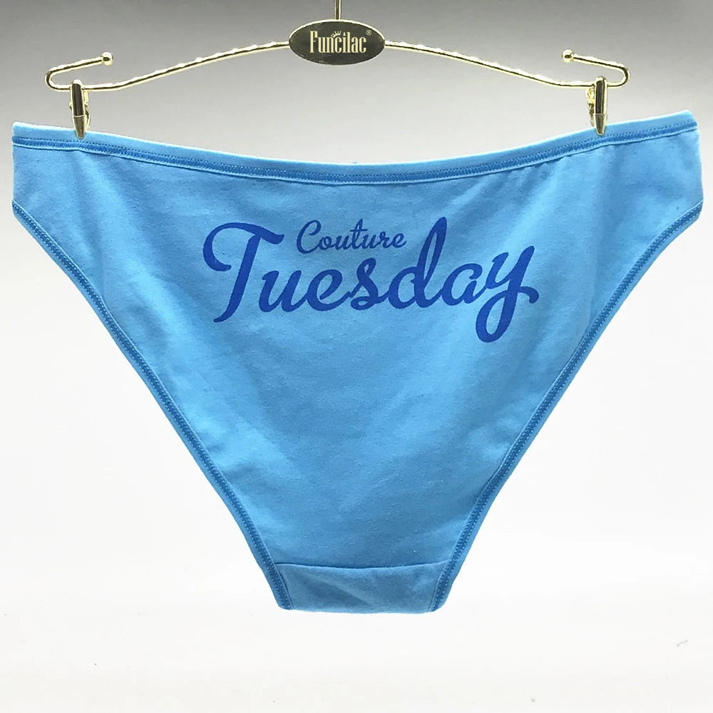 Women Underwear Cotton Every Weekdays Sexy Ladies Panties Knickers Briefs Lingerie for Women Size:M L XL 7 Pcs/Lot