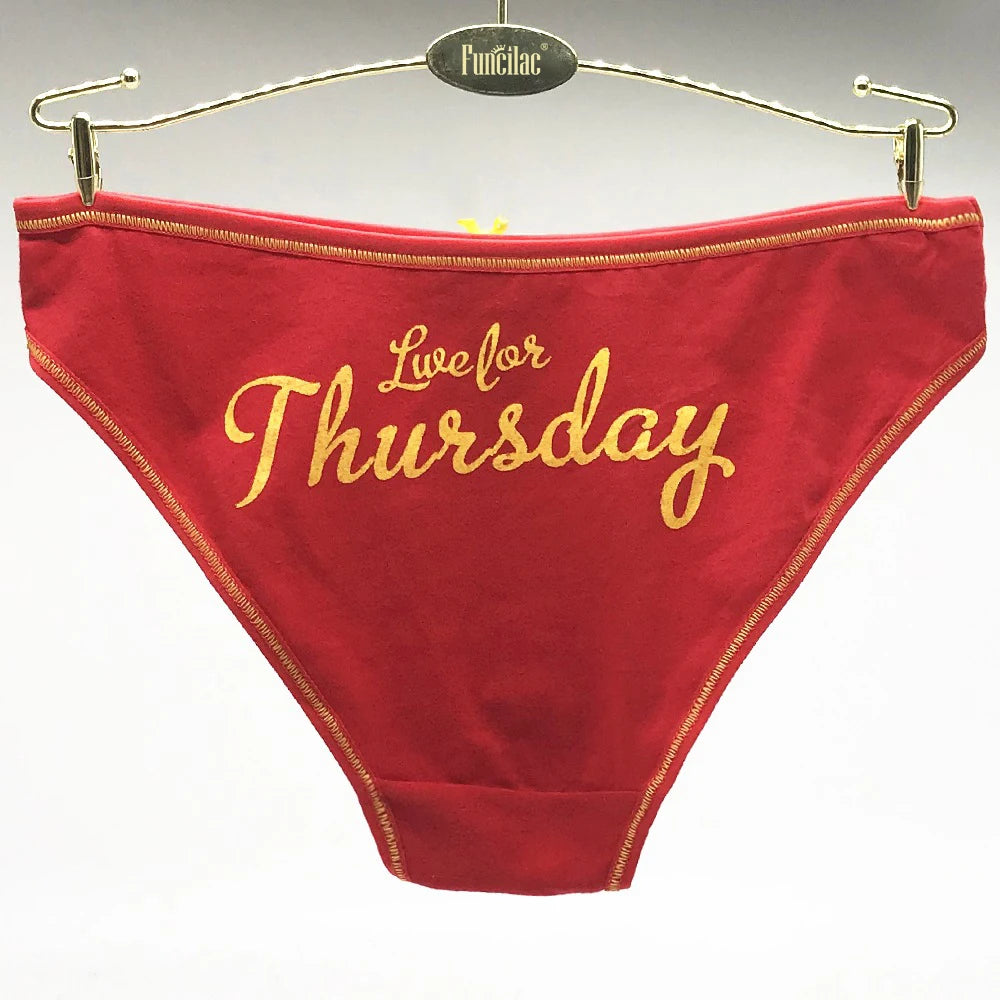 Women Underwear Cotton Every Weekdays Sexy Ladies Panties Knickers Briefs Lingerie for Women Size:M L XL 7 Pcs/Lot