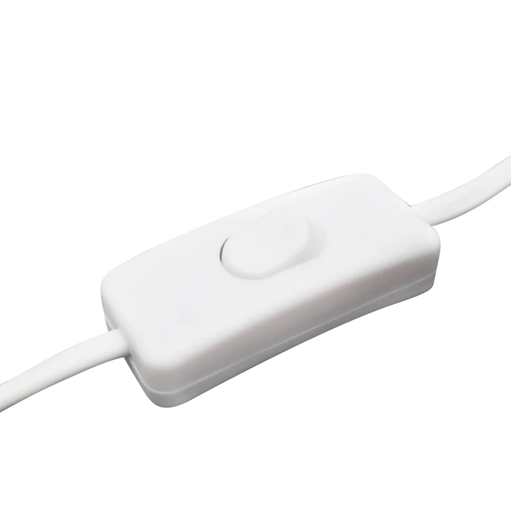 T5 T4 Power Cord With Switch 1m Extension Cords Power Cable US Plug Adapter Connector Wire 2.5A for LED Lights Fluorescent Lamps