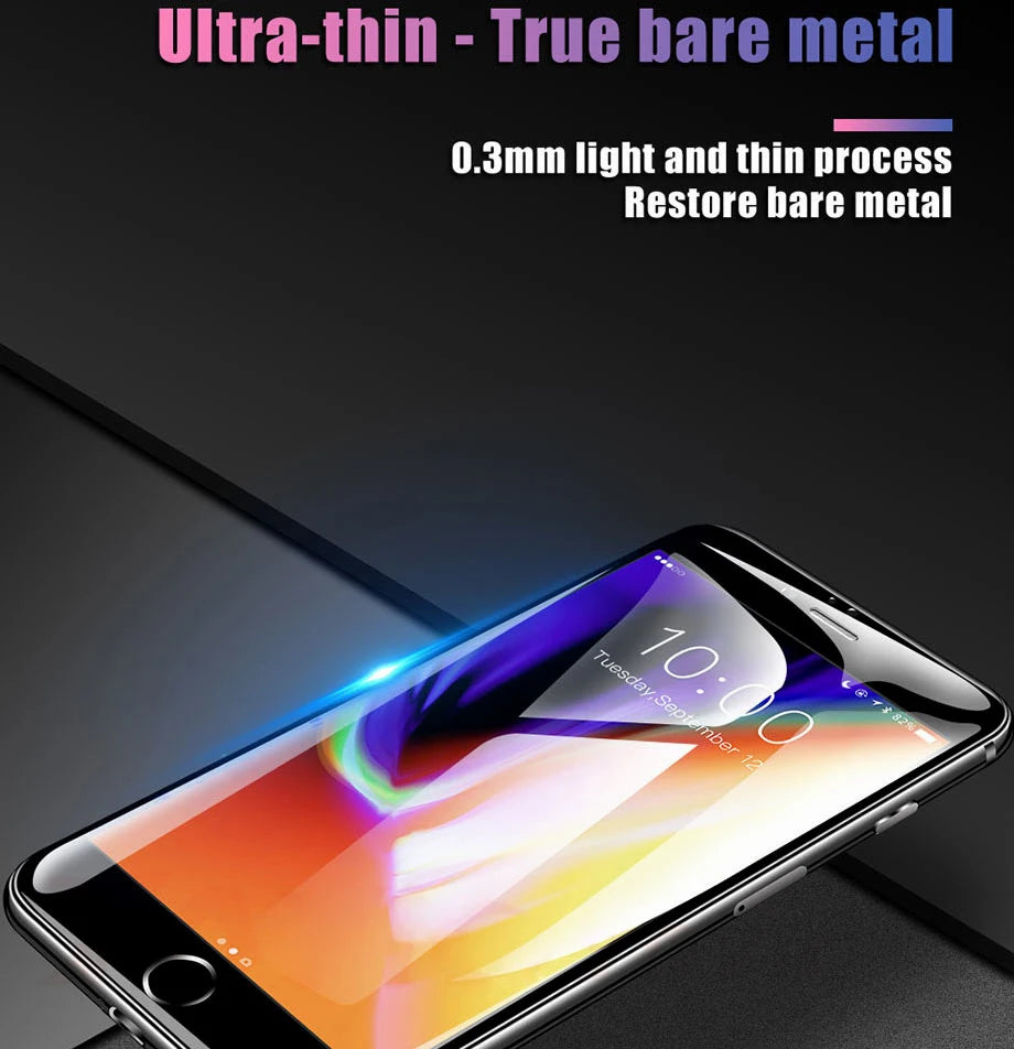 1-3Pcs 3D Screen Protector 5D Full Cover 9H Tempered Glass for iPhone X XR XS 11 12 13 mini 14 15 Pro Max 6 6s 7 8 Plus SE 2020