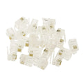 100Pcs 6P6C 4P4C RJ12 RJ9 Crystal Head Modular Plug Gold Plated Network Connector For Solid Phone Cables Connectors