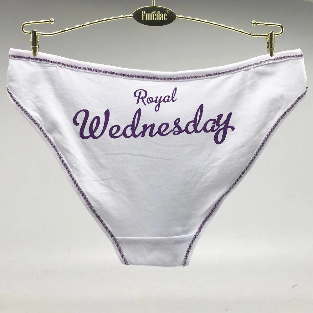 Women Underwear Cotton Every Weekdays Sexy Ladies Panties Knickers Briefs Lingerie for Women Size:M L XL 7 Pcs/Lot
