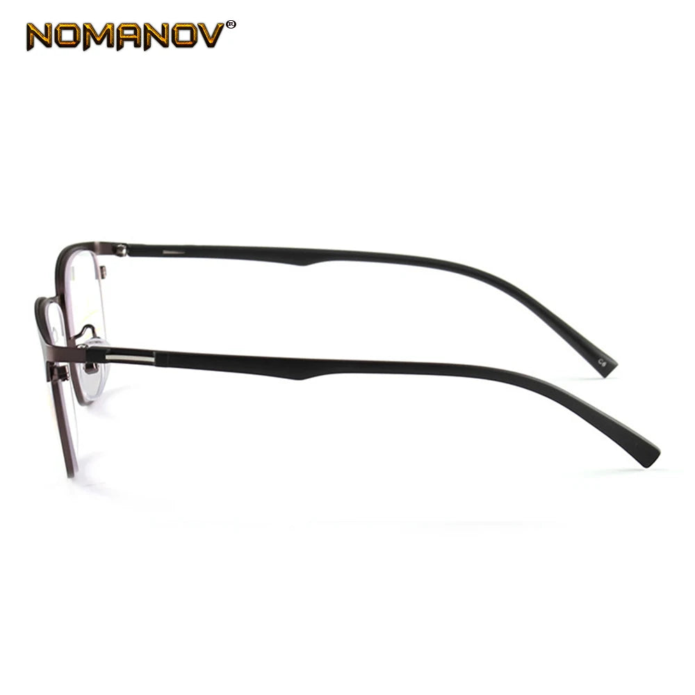 Full-rim Large Frame See Far and Near Progressive Multifocal Anti-blue Light Reading Glasses +0.75 +1.25 +1.5 +2 +1.75 TO +4