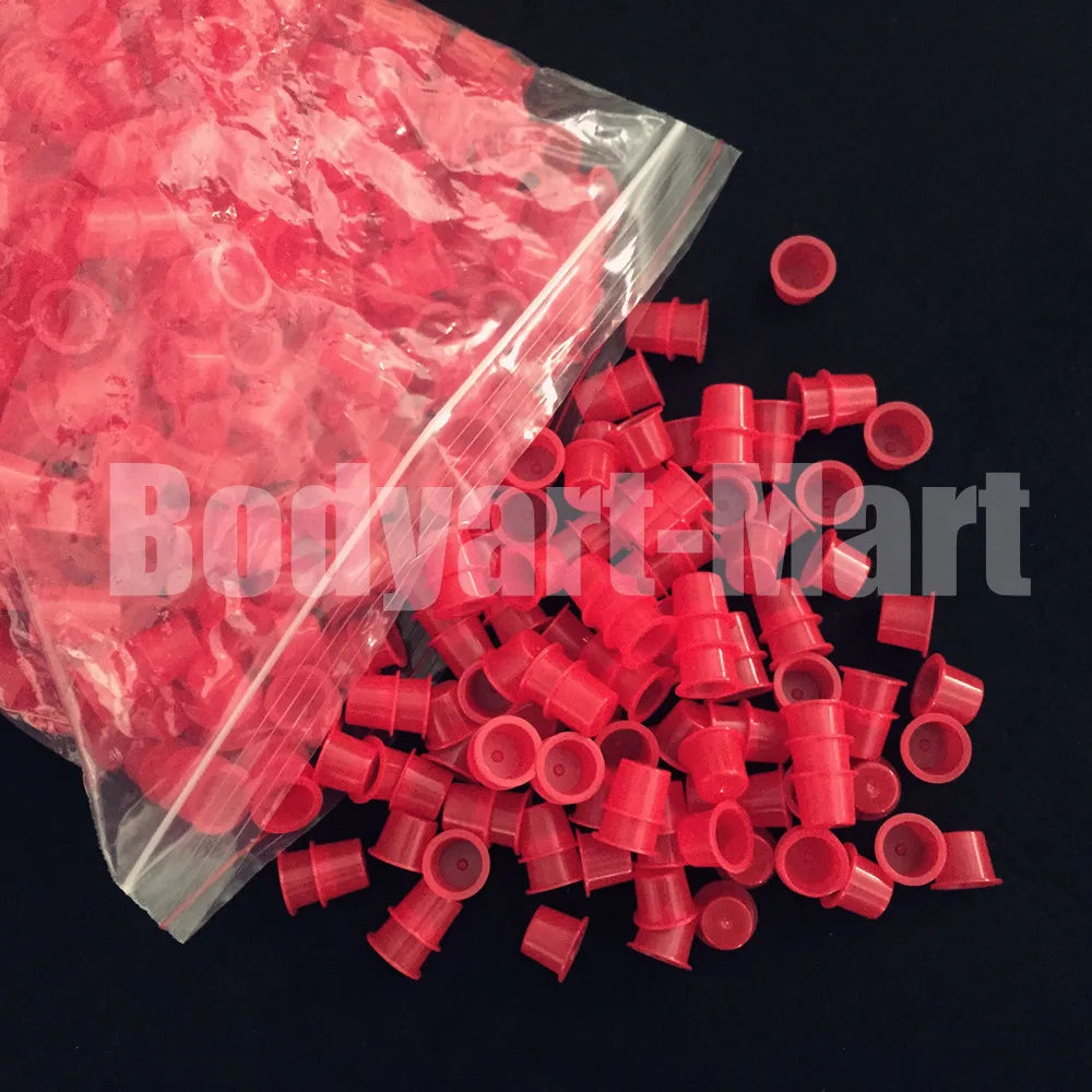 1000pcs 8mm Small Size Tattoo Ink Cups Caps Permanent Makeup Pigment Cups Caps Supply YIC9-1000#
