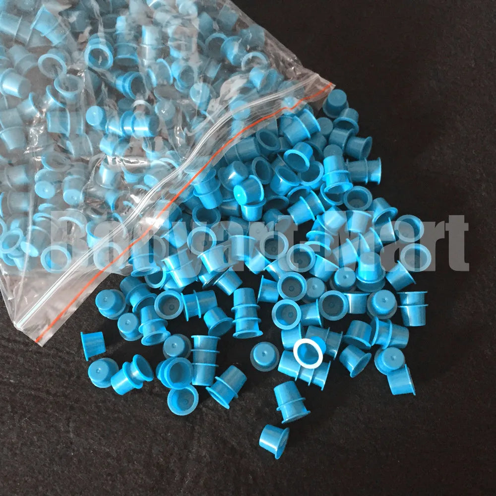 1000pcs 8mm Small Size Tattoo Ink Cups Caps Permanent Makeup Pigment Cups Caps Supply YIC9-1000#