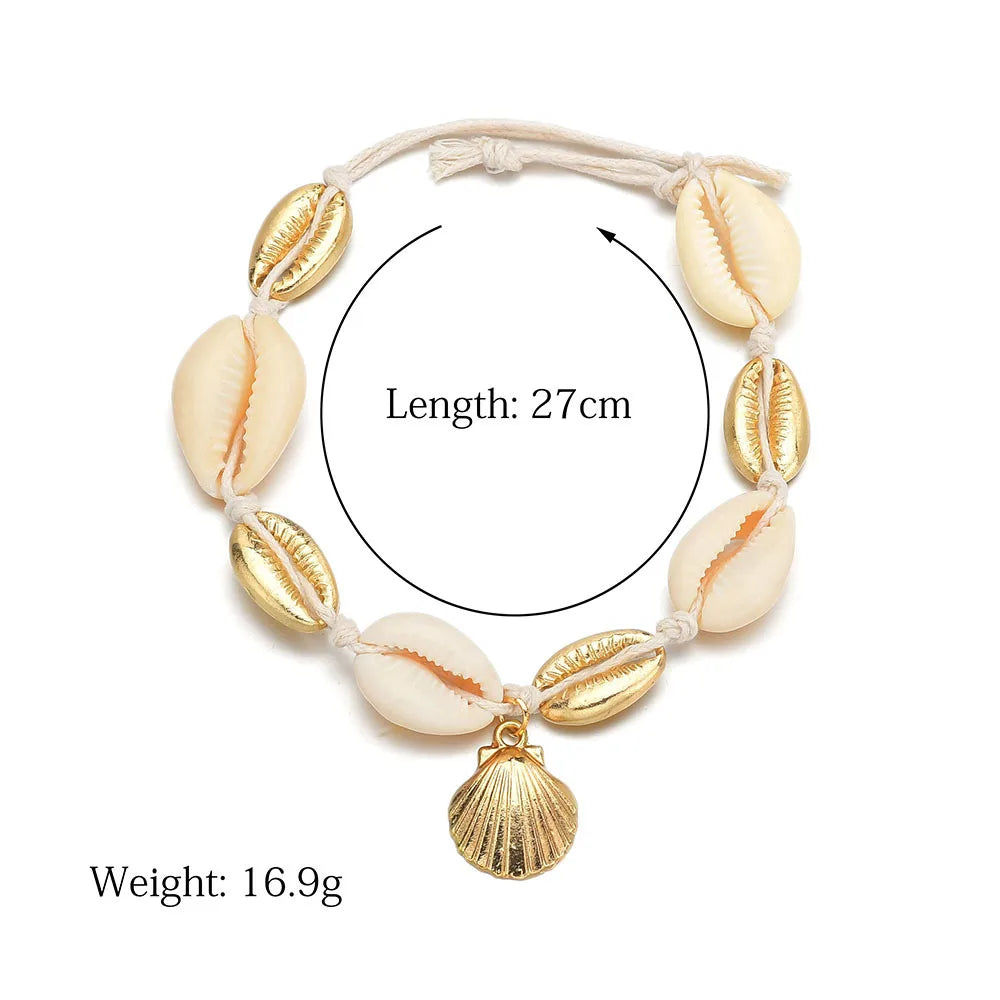 Bohemian Multilayer Shell Beads Anklets For Women Vintage Star starfish Ankle Bracelets on Leg Foot Chain Summer Beach Jewelry