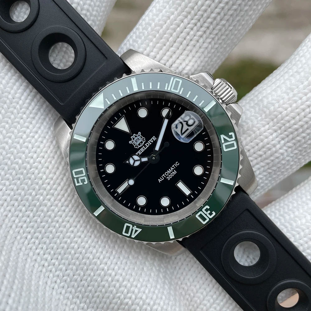 STEELDIVE 1953 Watch NH35 Automatic Mechanical 316L Stainless Steel BGW9 Lume Top Brand 200M Dive Wristwatch Men Reloj Hombre