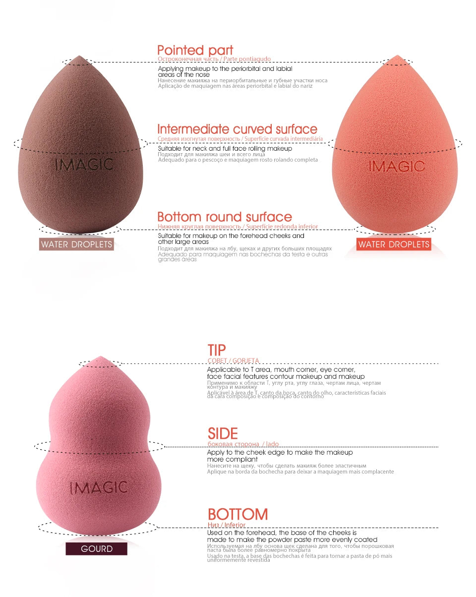 IMAGIC  Makeup Sponge Puff  Professional Cosmetic Puff For Foundation Beauty Cosmetic make up sponge Puff