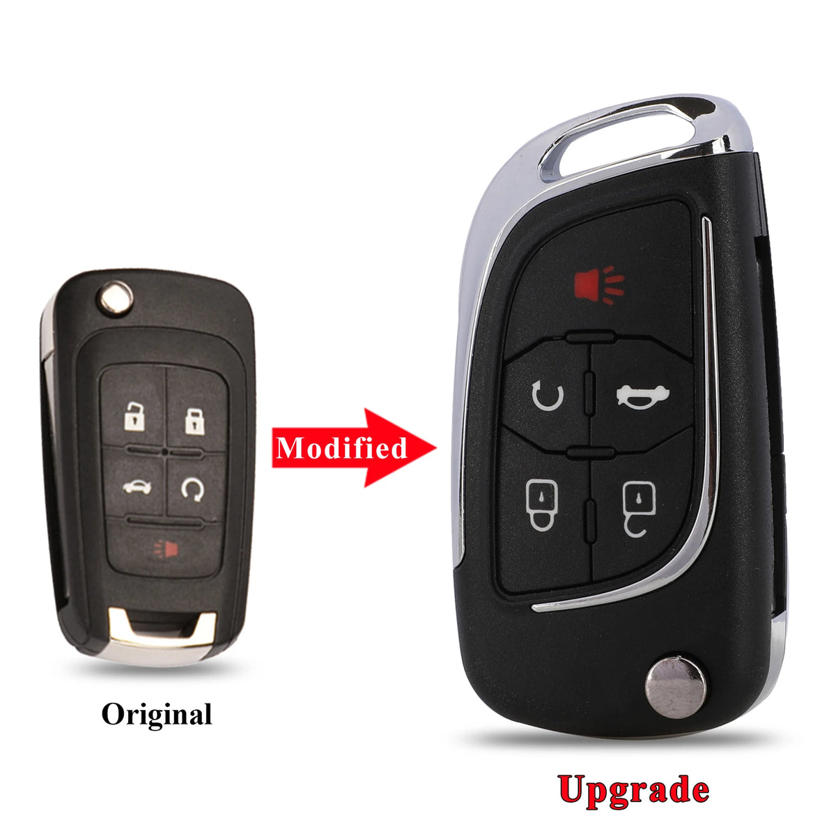 2/3/45B Modified Flip Remote Car Key Shell For Chevrolet Cruze Epica Lova Camaro Fit Buick Opel Vauxhall Insignia Astra Fob Case
