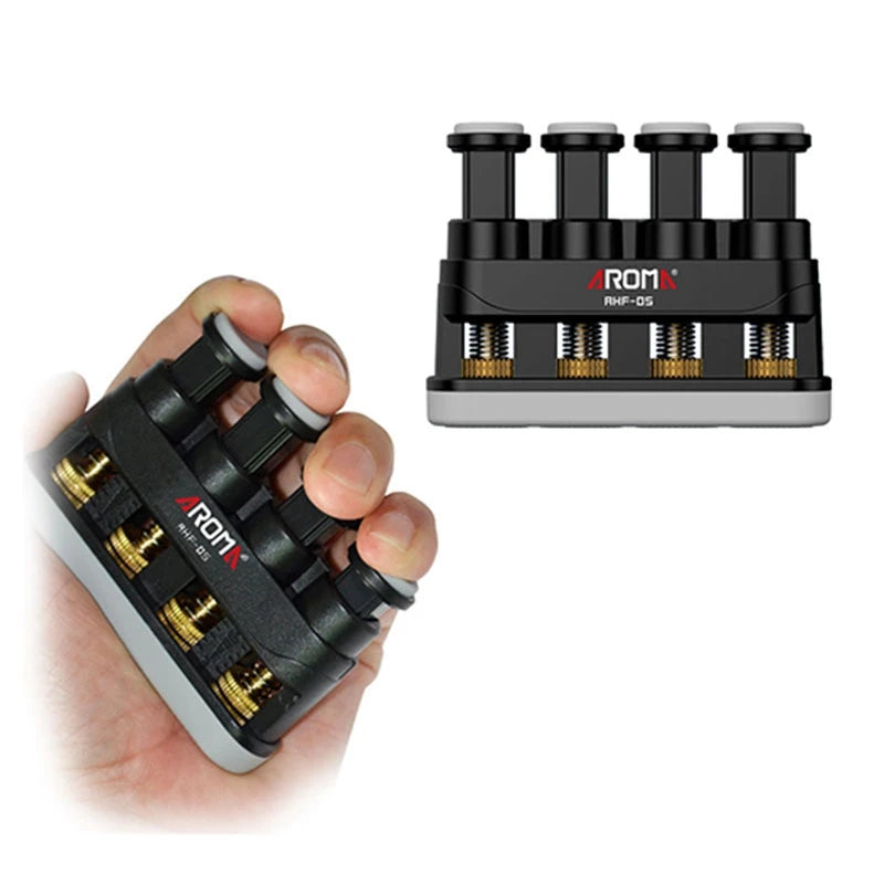 Aroma Ahf-05 Guitar Bass Piano Finger Workout Exerciser Medium Tension Hand Grip Trainer Power Gripper Guitar Accessories