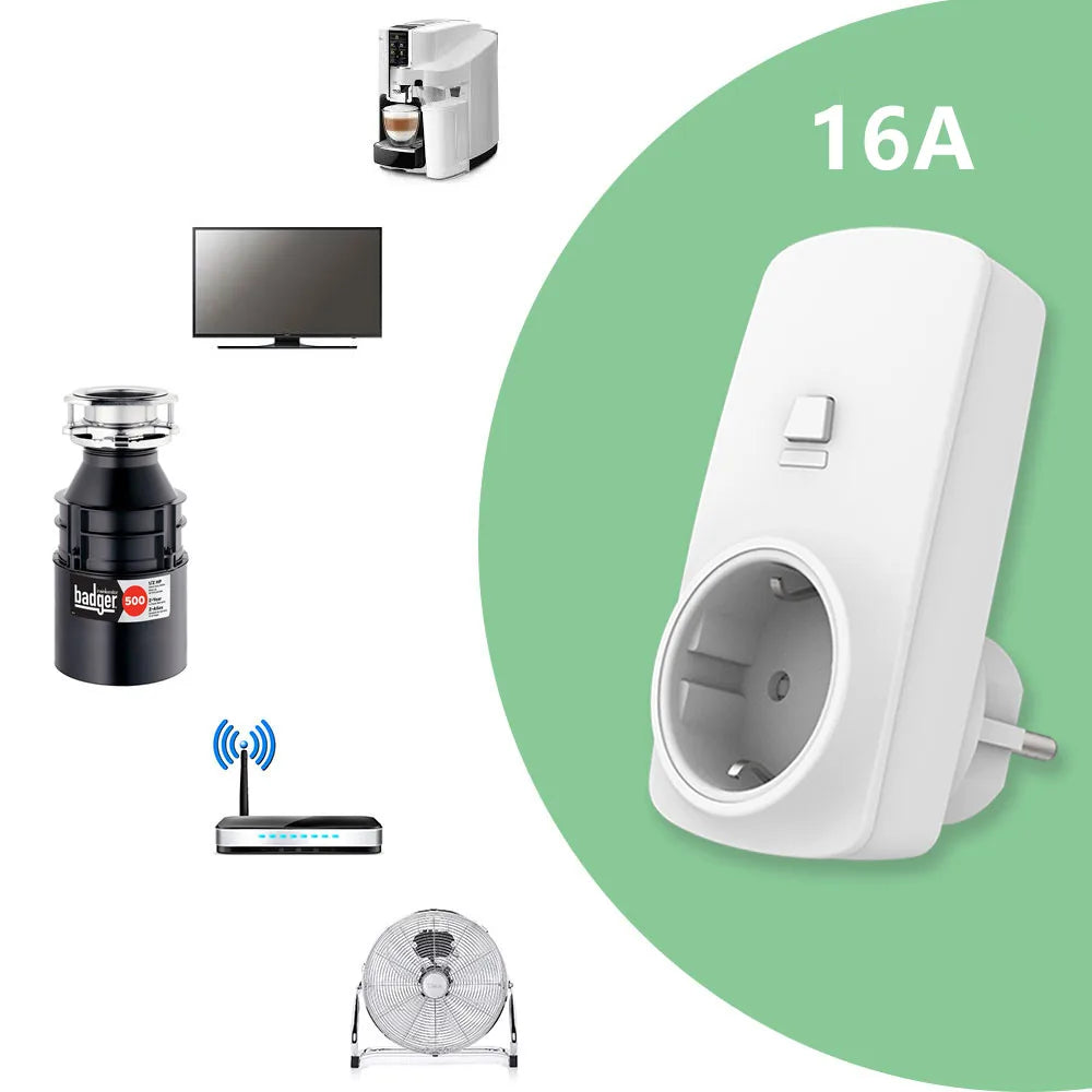 Kitchen Food Garbage Disposal Waste Grinder Remote Control Wireless Switch Timer EU KR Plug 16A Air Switch Replace No Pipe
