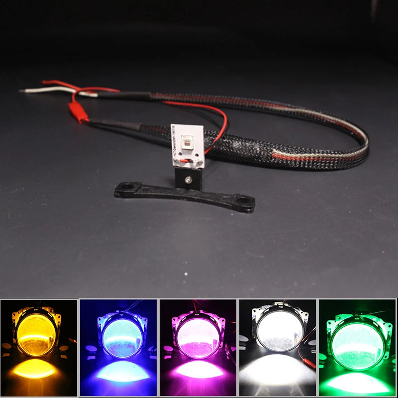 Car LED Devil Eyes Demon Evil Eye DRL LED Module For Headlight Projector Lens Retrofit DIY Red Blue Yellow White Green