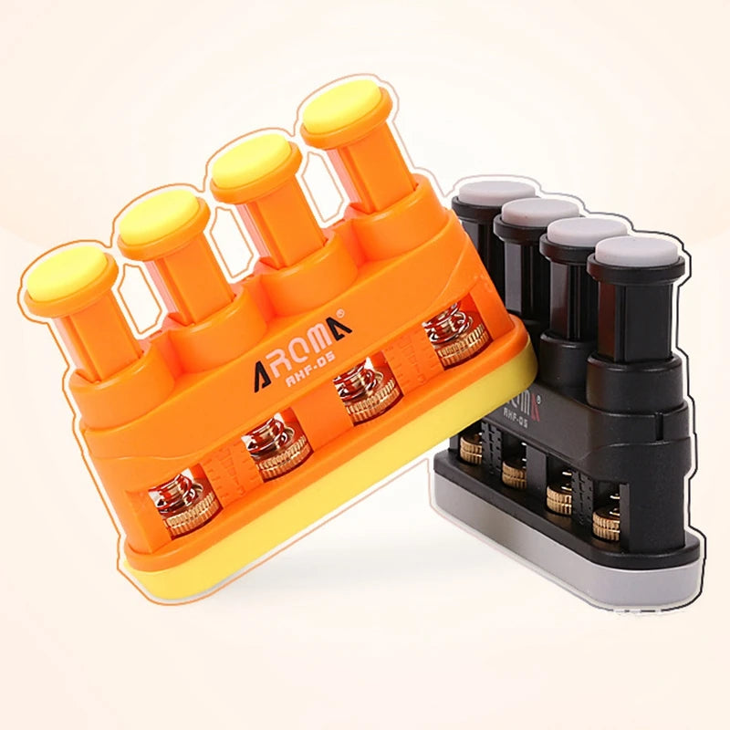 Aroma Ahf-05 Guitar Bass Piano Finger Workout Exerciser Medium Tension Hand Grip Trainer Power Gripper Guitar Accessories
