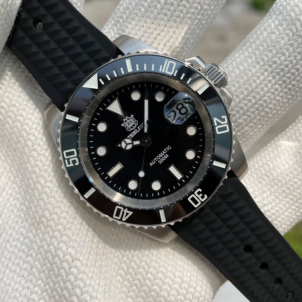 STEELDIVE 1953 Watch NH35 Automatic Mechanical 316L Stainless Steel BGW9 Lume Top Brand 200M Dive Wristwatch Men Reloj Hombre