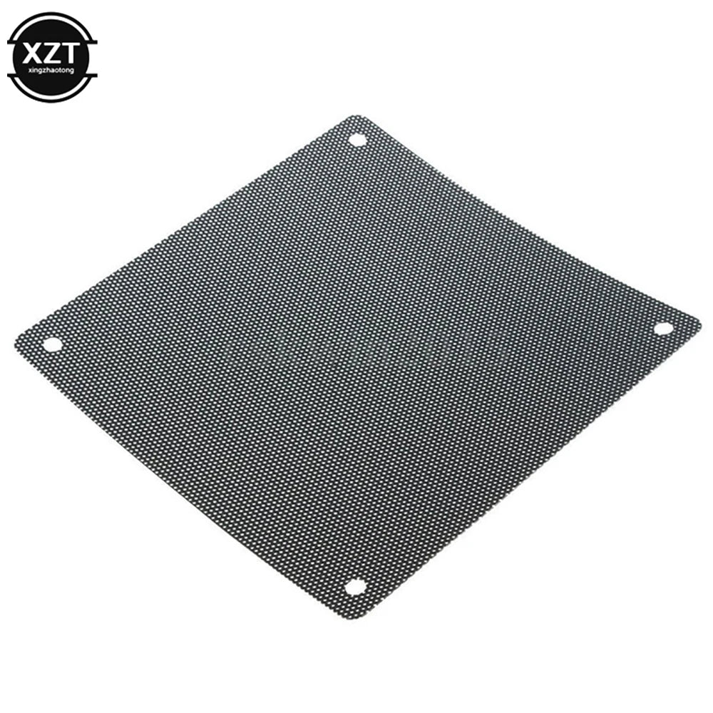 5PCS/lot 120*120mm Cuttable Black PC PVC Case Fan Cooling Net Dust Filter Dustproof Case Computer Mesh Cover
