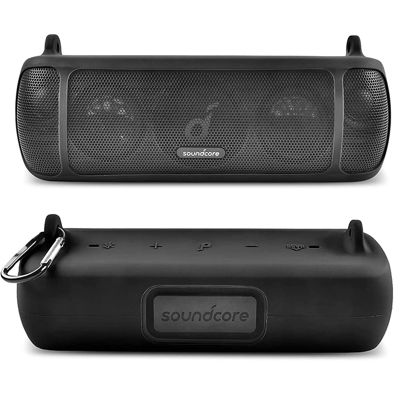 ZOPRORE Silicone Case for Anker Soundcore Motion+ Bluetooth Speaker, Waterproof Rubber Travel Carry Pouch with Strap Carabiner