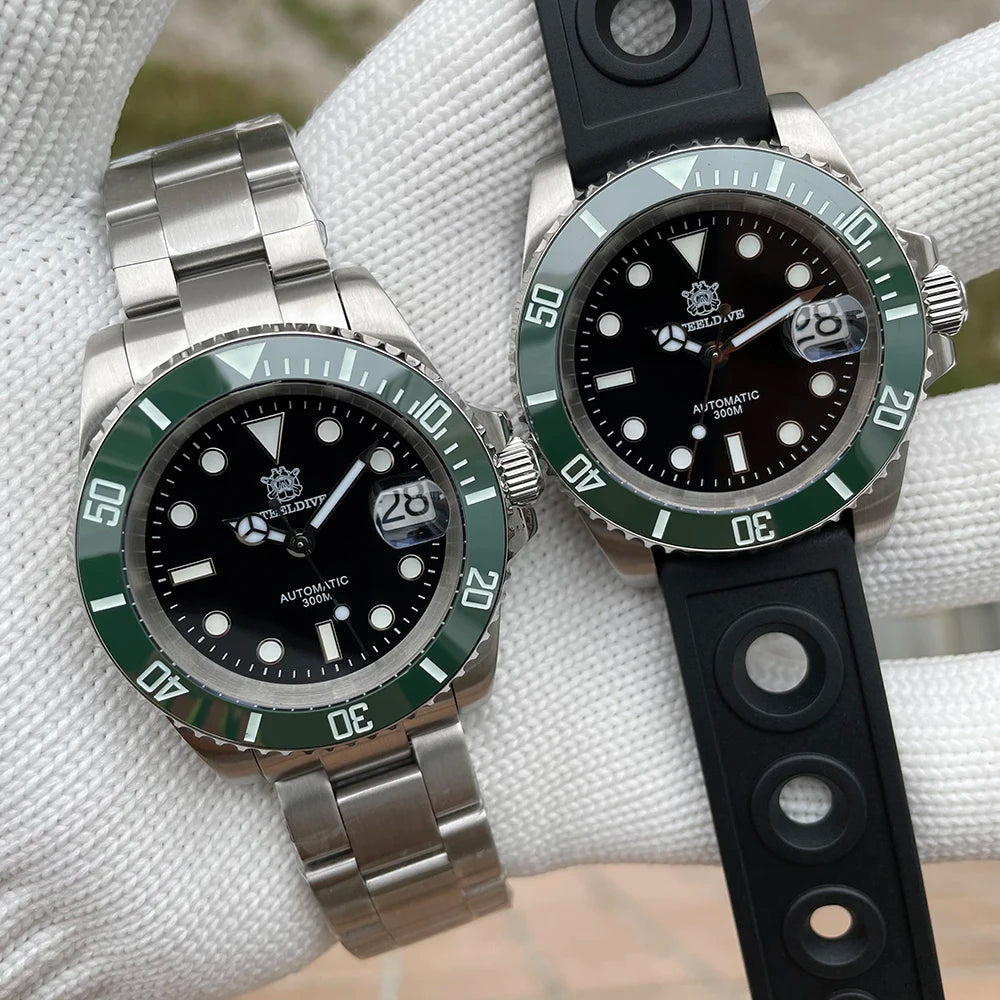 STEELDIVE 1953 Watch NH35 Automatic Mechanical 316L Stainless Steel BGW9 Lume Top Brand 200M Dive Wristwatch Men Reloj Hombre
