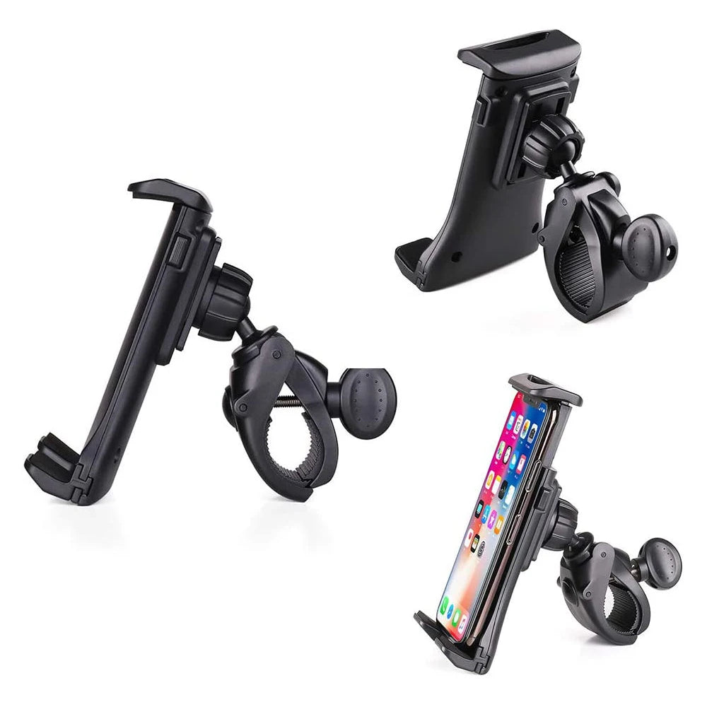 Indoor Gym Handlebar Tablet Holder Treadmill Bike Tablet Mobile Phone Bracket Adjustable Handle Mount Support 4-12 inch Devices