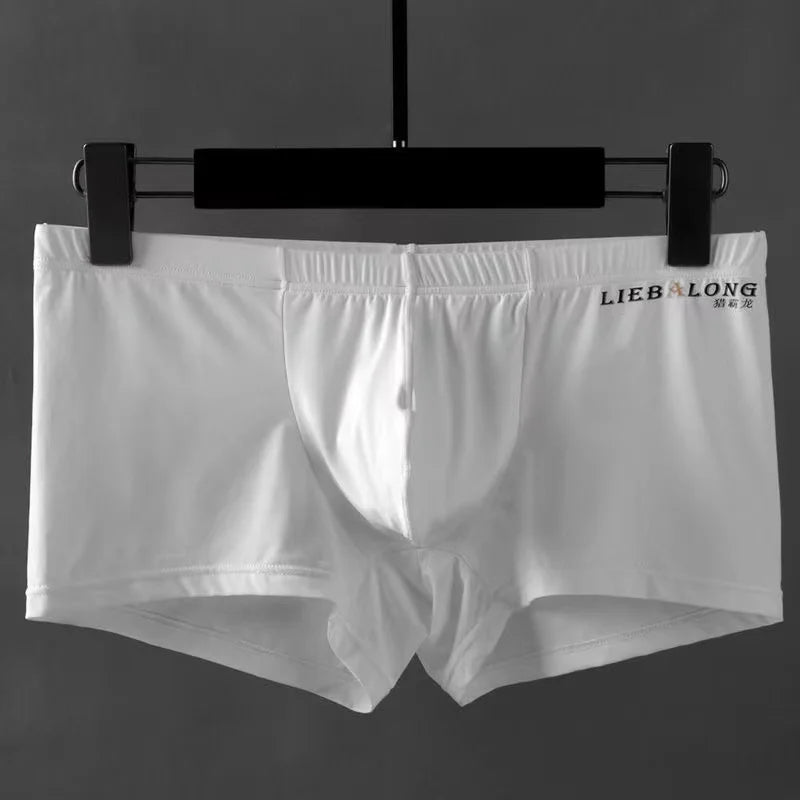 Ropa Sexi Sexy Underwear Boxers sexi  u pouch for boys silk slip soft mens Hombre Slips Ropa Interior Home red for 2023