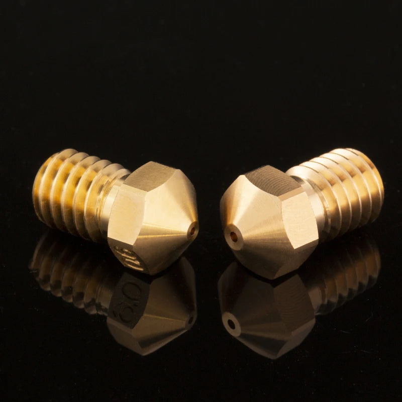 High Quality Series Brass V6 Nozzles for 3D Printer 0.4mm M6 Threaded Nozzle for Titan Extruder 3D Nozzles V5 V6 J-Head Hotend