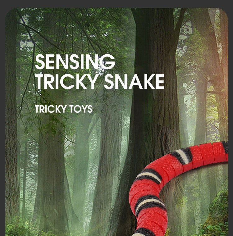 1PC Smart Sensing Cat Toys Interactive Automatic Eletronic Snake Cat Indoor Play Kitten Toy USB Rechargeable for Cats Kitten