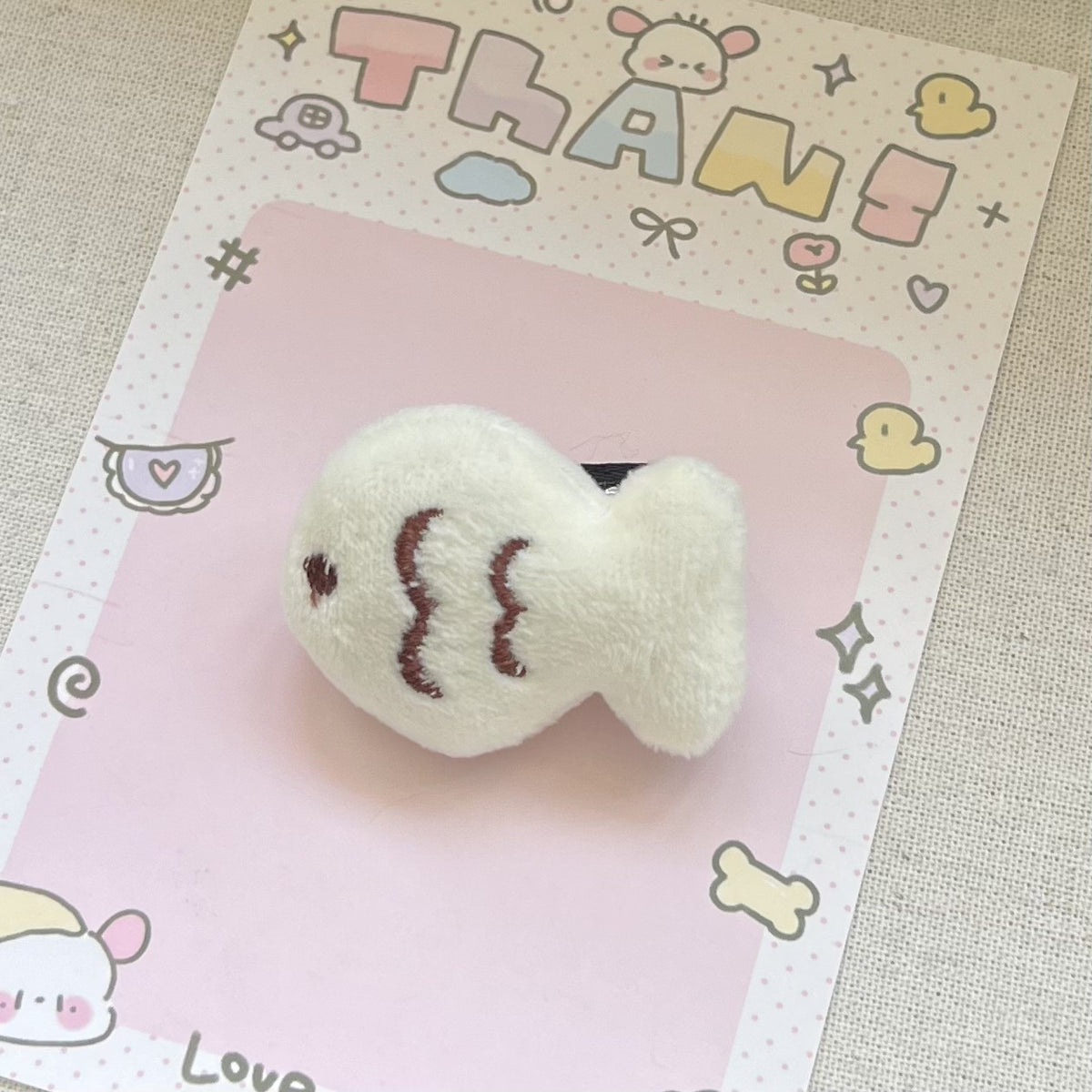 Kawaii Little Fish Hair Clips Cartoon Stuffed Toy Fish Alligator Clips Headbands Claw Clips Girl's Kawaii Headwear