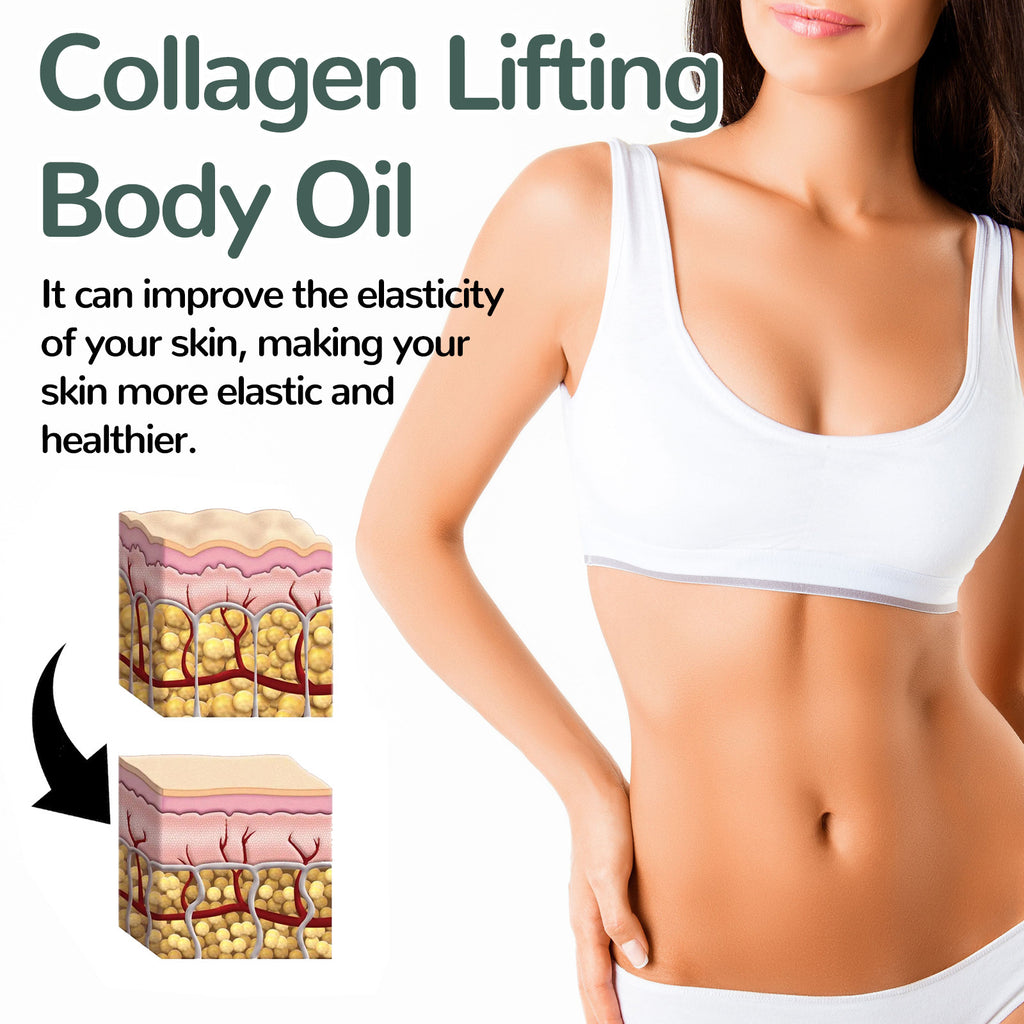 Oceaura Collagen Lifting Body Oil Firming Hydrating Anti Aging Brighten Smooth Dry Skin Reduce Fine Lines Full Body Massage Oil