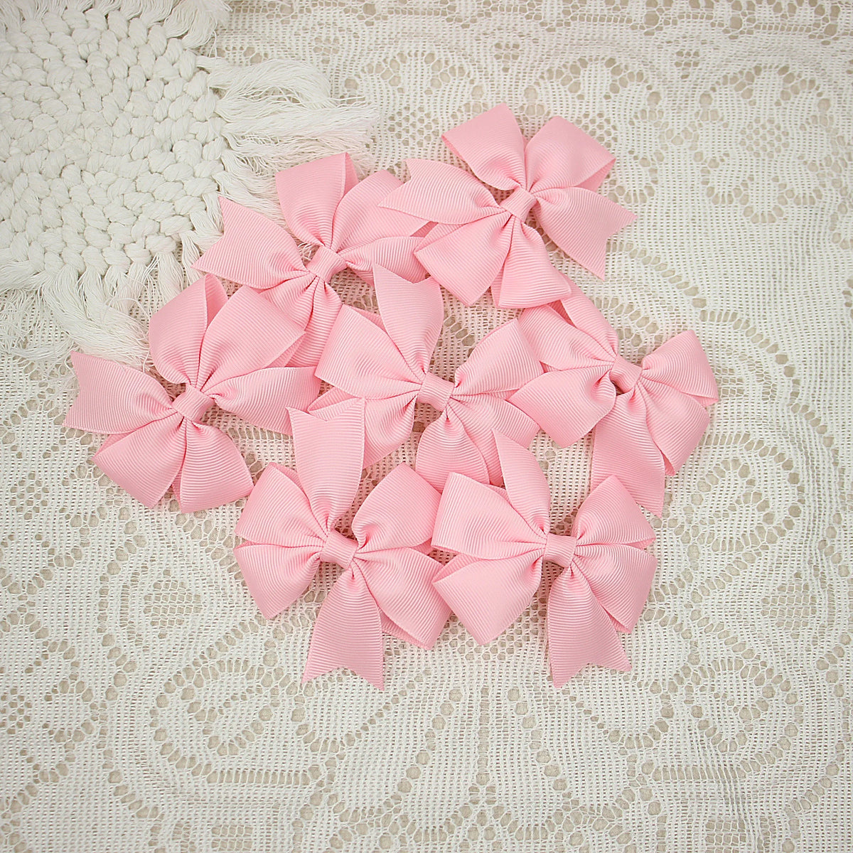 10pcs Ribbon Bow Hair Clip for Girls Hair Accessories Winnower Children Alligator Clip Kids Hairbow Hairpin Grosgrain Barrettes