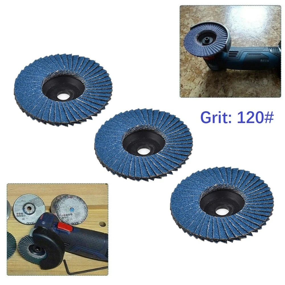 3Pcs 3 Inch Flat Flap Discs 75mm Grinding Wheels Wood Cutting For Angle Grinder Discs Sanding Discs Grinding Wheels Blades
