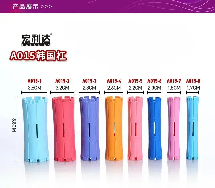 Hair Perm Rods Cold Wave Rods Hair Curling Rollers Curlers Steel Pintail Comb Hair Curler No Heat for Women Long Short Hair