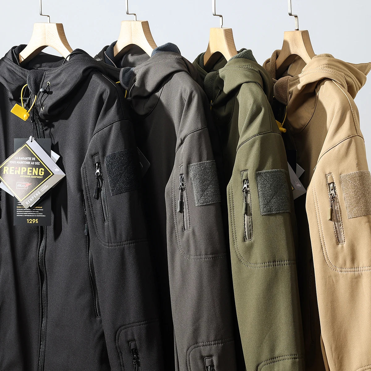 ARC New Storm Jacket Outdoor Sports Camping Mountaineering Fashion Men Plus Cashmere Windproof Waterproof Function Storm Jacket