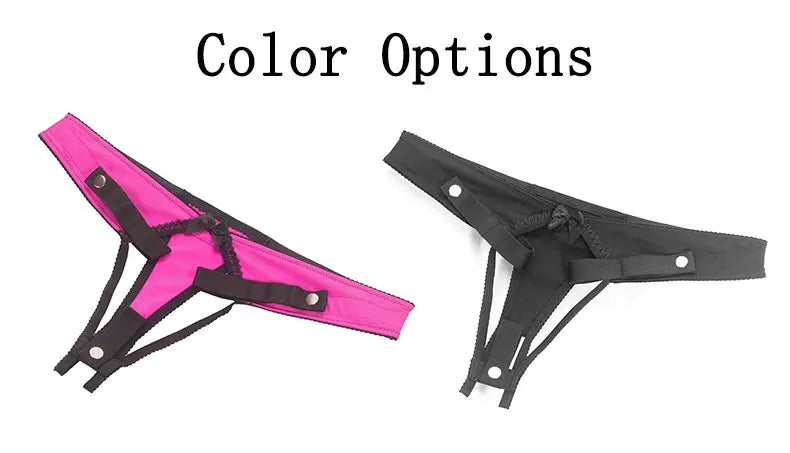 Sissy Training Pink ADJUSTABLE G-STRING For Fufu Clip, Chastiry Panties, Anti-Falling Harness for Male Chastity Cage