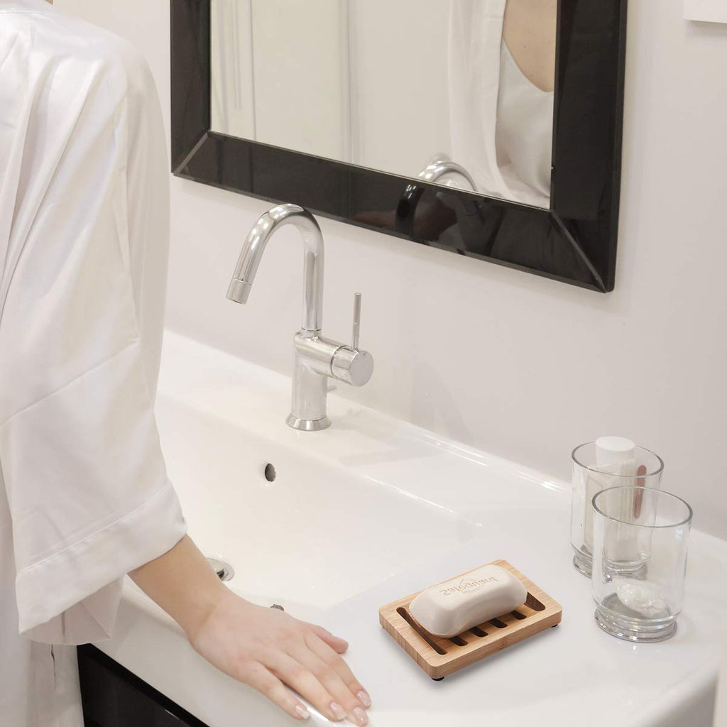 Bamboo Case Tray Wooden Prevent Mildew Drain Soap Box Natural Bamboo Dishes Bath Soap Holder Container Bathroom Washroom Tools