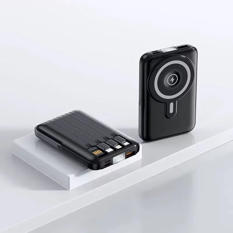 Power Bank 1000mAh Magnetic Battery Pack Power Bank with USB-C Cable 20W Fast Charging Ultra Slim