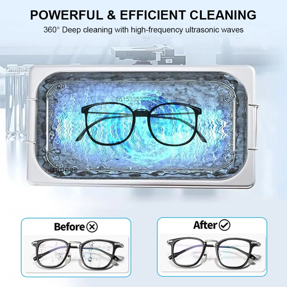 Ultrasonic Cleaner 40KHZ Home Ultrasound Cleaning Machine For Jewelry Glasses Washing Bath Watches Denture Ultrasonic Cleaner