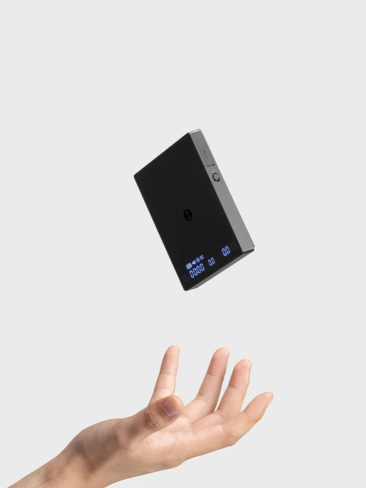 TIMEMORE Scale Black Mirror Mini Pour over Espresso Scale With Brewing Flow Rate and Heat Insulation Pad Electronic Coffee Scale