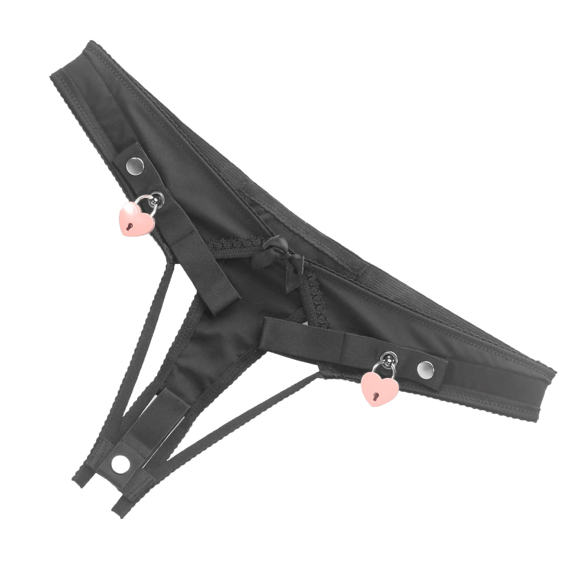 Sissy Training Pink ADJUSTABLE G-STRING For Fufu Clip, Chastiry Panties, Anti-Falling Harness for Male Chastity Cage