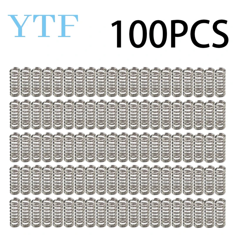 10/20/50/100PCS 3D Printer Parts Feeder Spring For Ultimaker Wade Extruder Nickel Plating 1.2mm 20mm Top Quality